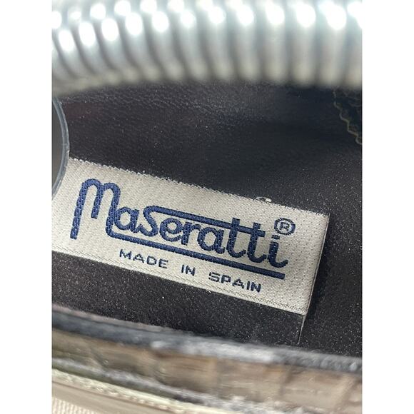Masertti Shoes Gator Stich Checker Print Size 10 Dress Shoe No Box main image 5